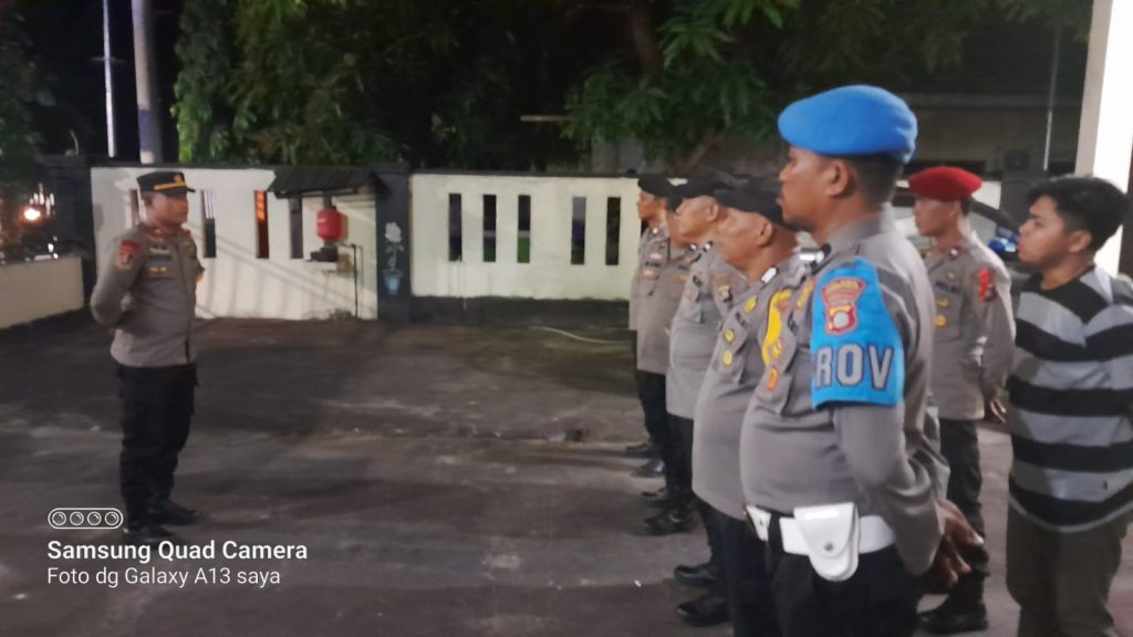 Personil Polsek Jajaran Yang Melaksanakan Apel